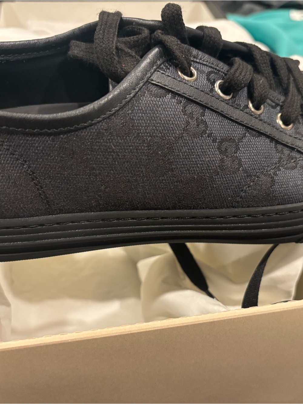 Gucci Black Canvas Sneaker - Picture 6 of 10